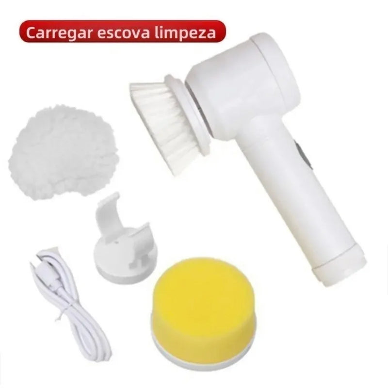 Escova Eletrica de Limpeza 5 em 1